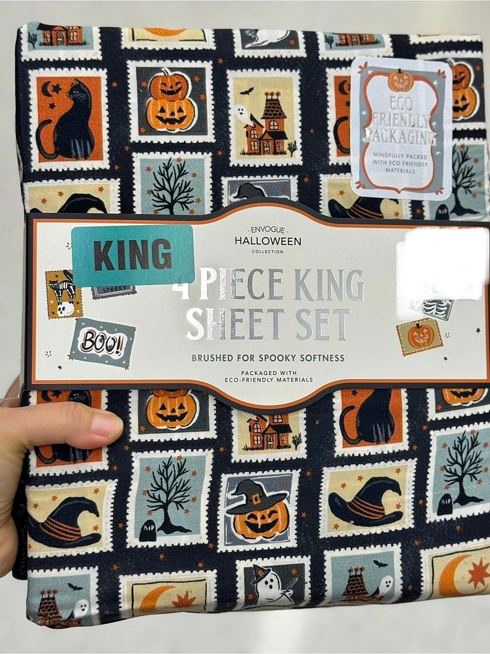 Eloise Halloween 4 Piece King Sheet Set Halloween Sheet Set King NWT